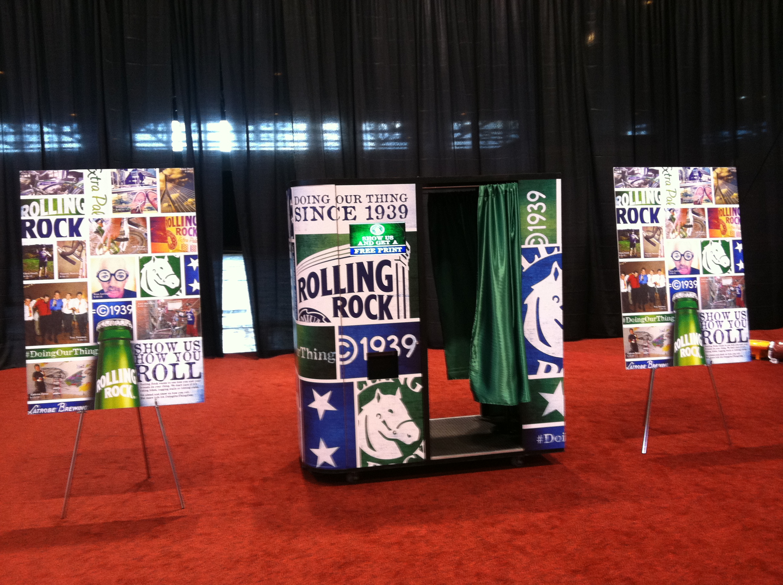 MMEink Rolls out its media booth for Rolling Rock