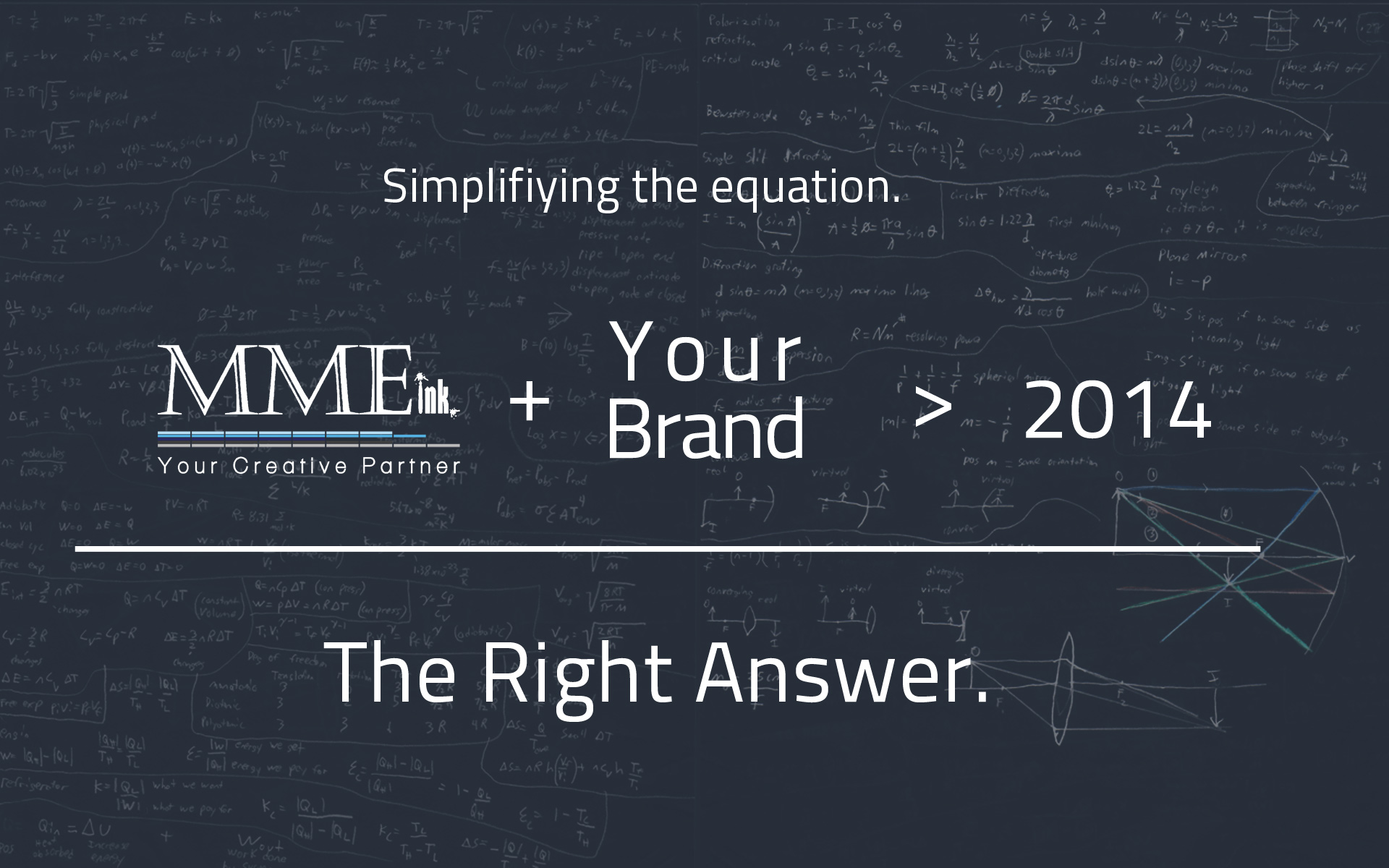 The Right Answer… MMEink with You in 2014