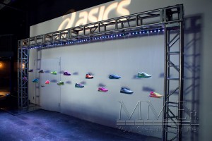 Asics shoe custom staging display