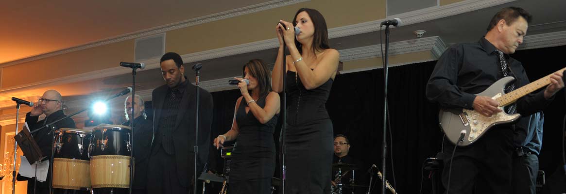 Live band performing at private milestone celebration event