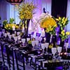 Floral designs and centerpieces featured in an elegant manner for NYC Sweet 16