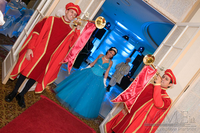 Sweet 16 Cinderella theme entrance