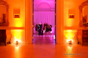 Sweet 16 custom event lighting design