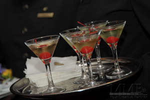 Cocktail Martini drinks on a tray for NYC Wedding
